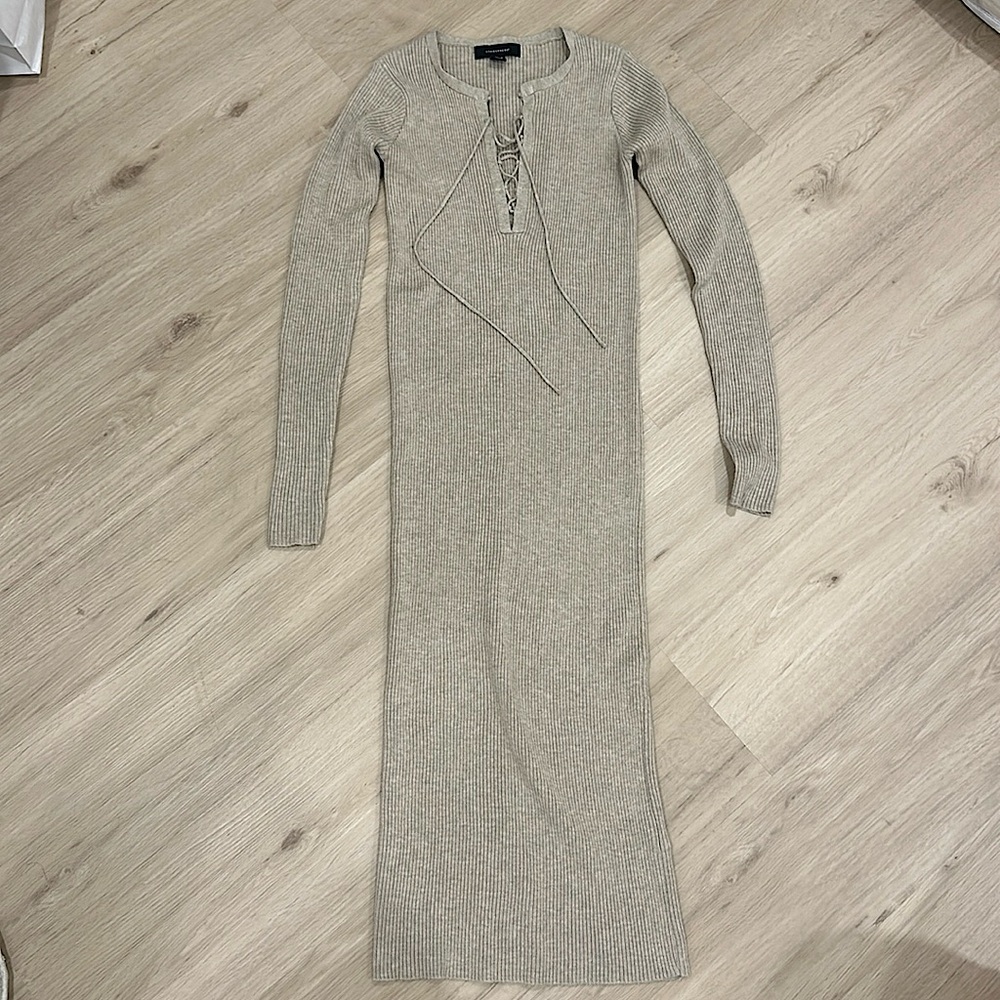 Atmosphere Beige Midi/Maxi Dress - Size 4 (Small)
